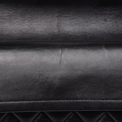 Chanel Lambskin Quilted Medium Double Flap Black 15 of 17