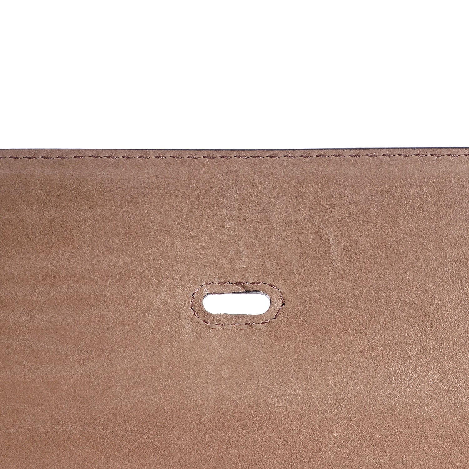 Gucci Leather Handmade Large Top Handle Bag Taupe 8 of 11