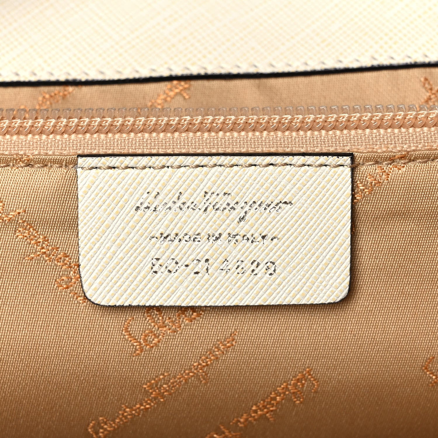 Salvatore Ferragamo Calfskin Gancini 2-Way Top Handle Bag Ivory 6 of 9