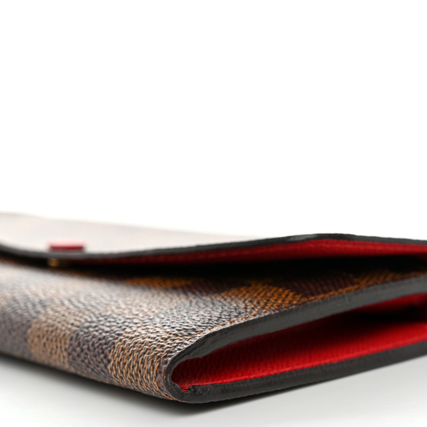 Damier Ebene Emilie Wallet Red