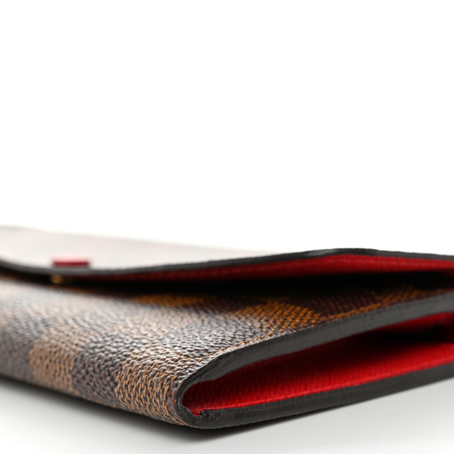 Louis Vuitton Damier Ebene Emilie Wallet Red 10 of 12