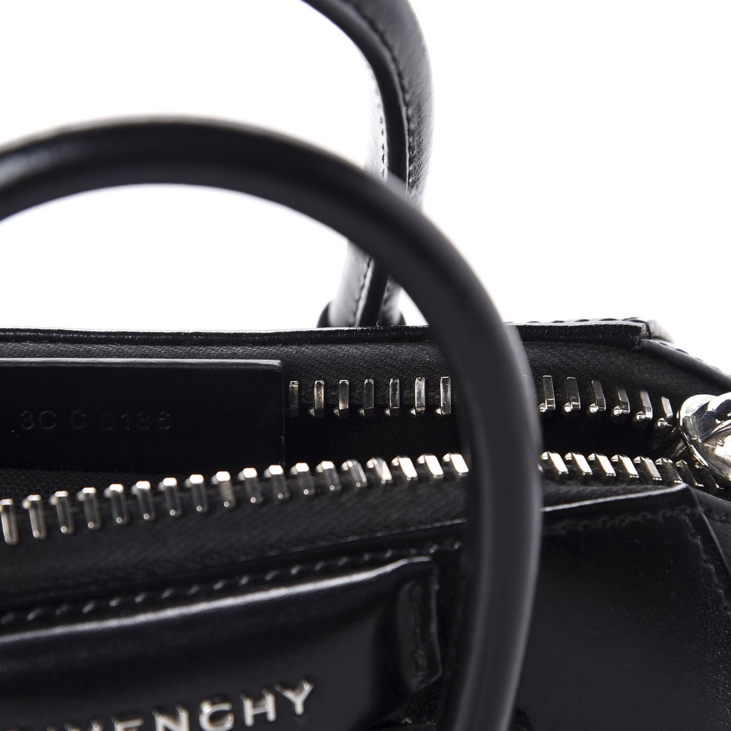 Shiny Lord Calfskin Mini Antigona Black