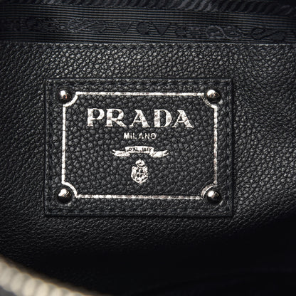 Prada Vitello Phenix Shopping Satchel Black 6 of 9