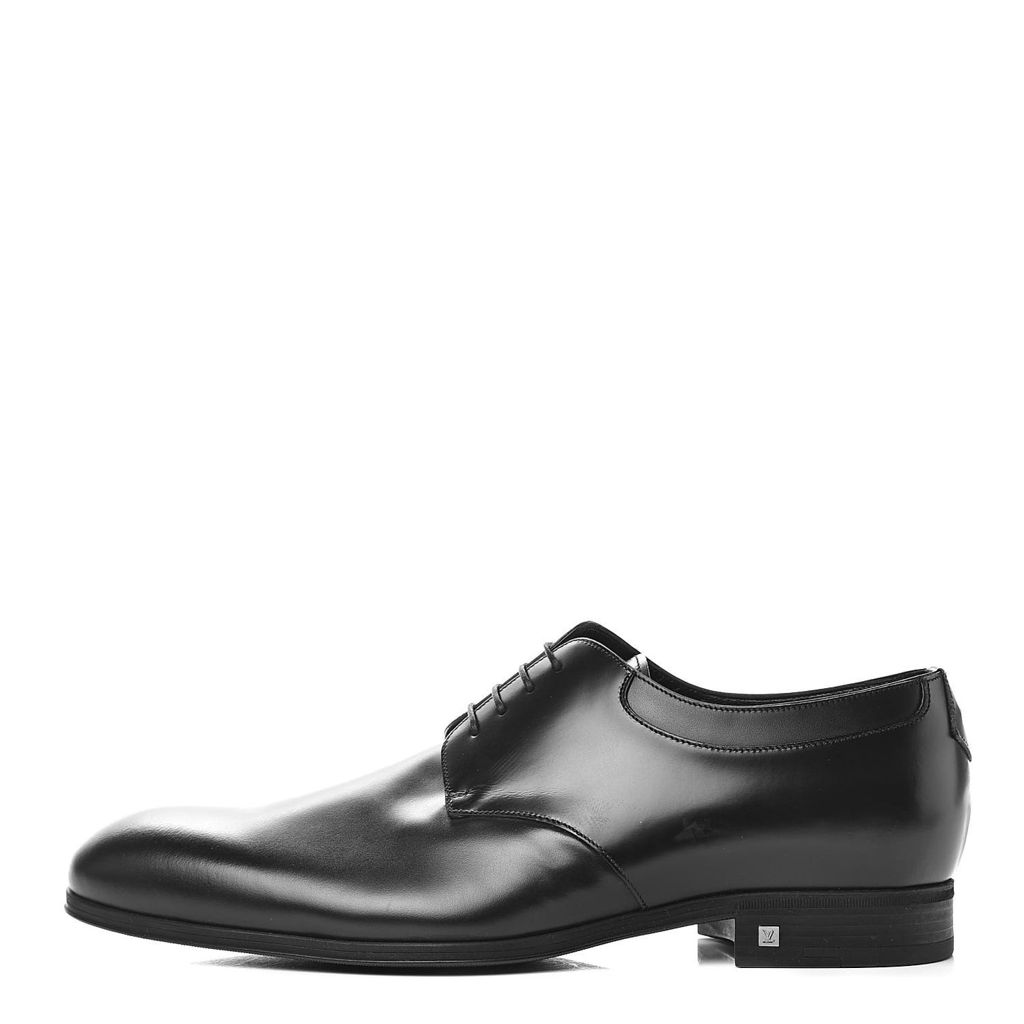 Lambskin Mens Derby Lace Up Shoes 8 Black
