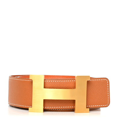 Hermes Epsom 42mm Constance 2 H Belt 100 Gold Orange 1 of 5