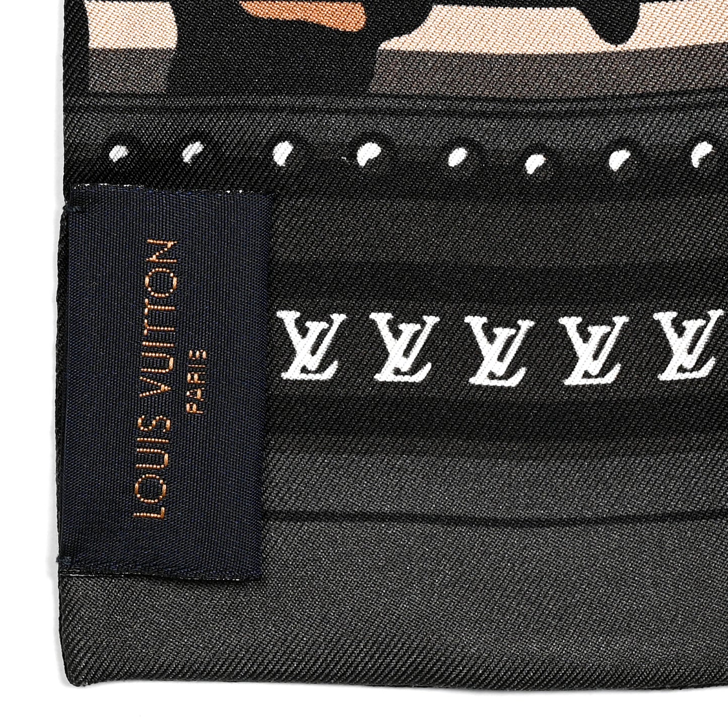 Silk Monogram LV World Bandeau Brown