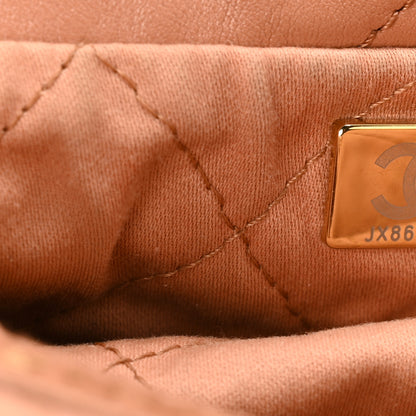 Chanel Shiny Calfskin Quilted Chanel 22 Camel 8 of 11