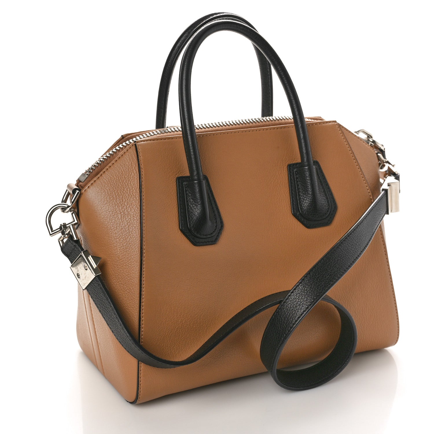 Givenchy Sugar Goatskin Small Tri-Color Antigona Beige Black Brown 3 of 12