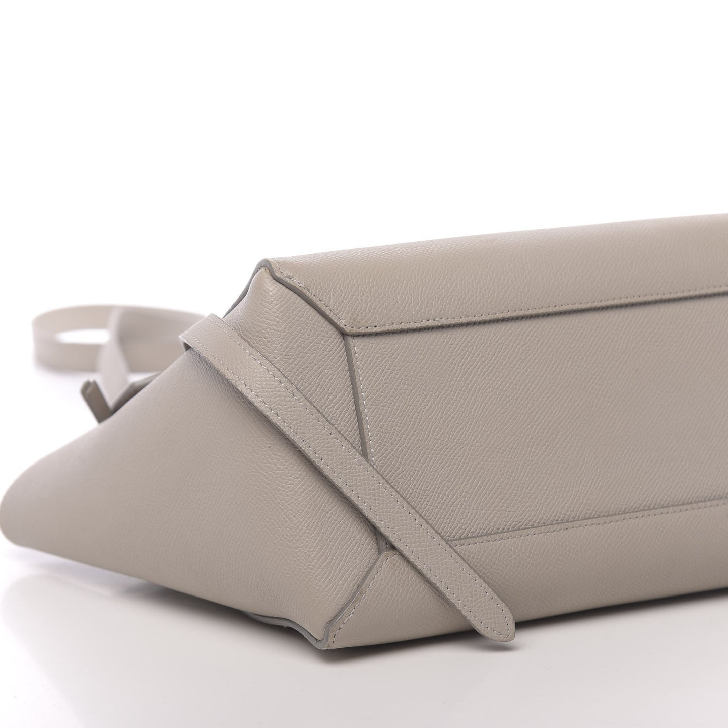 Grained Calfskin Micro Belt Bag Light Taupe