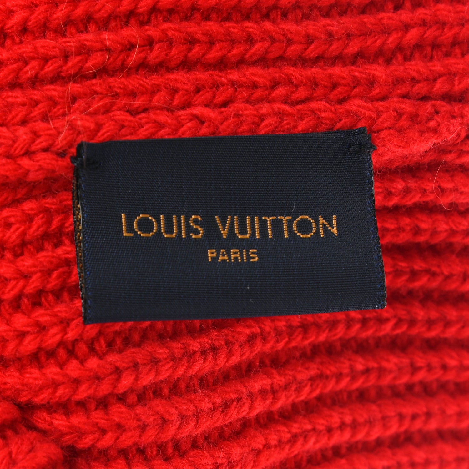 Louis Vuitton Wool Precious Tiger Beanie Red 4 of 4