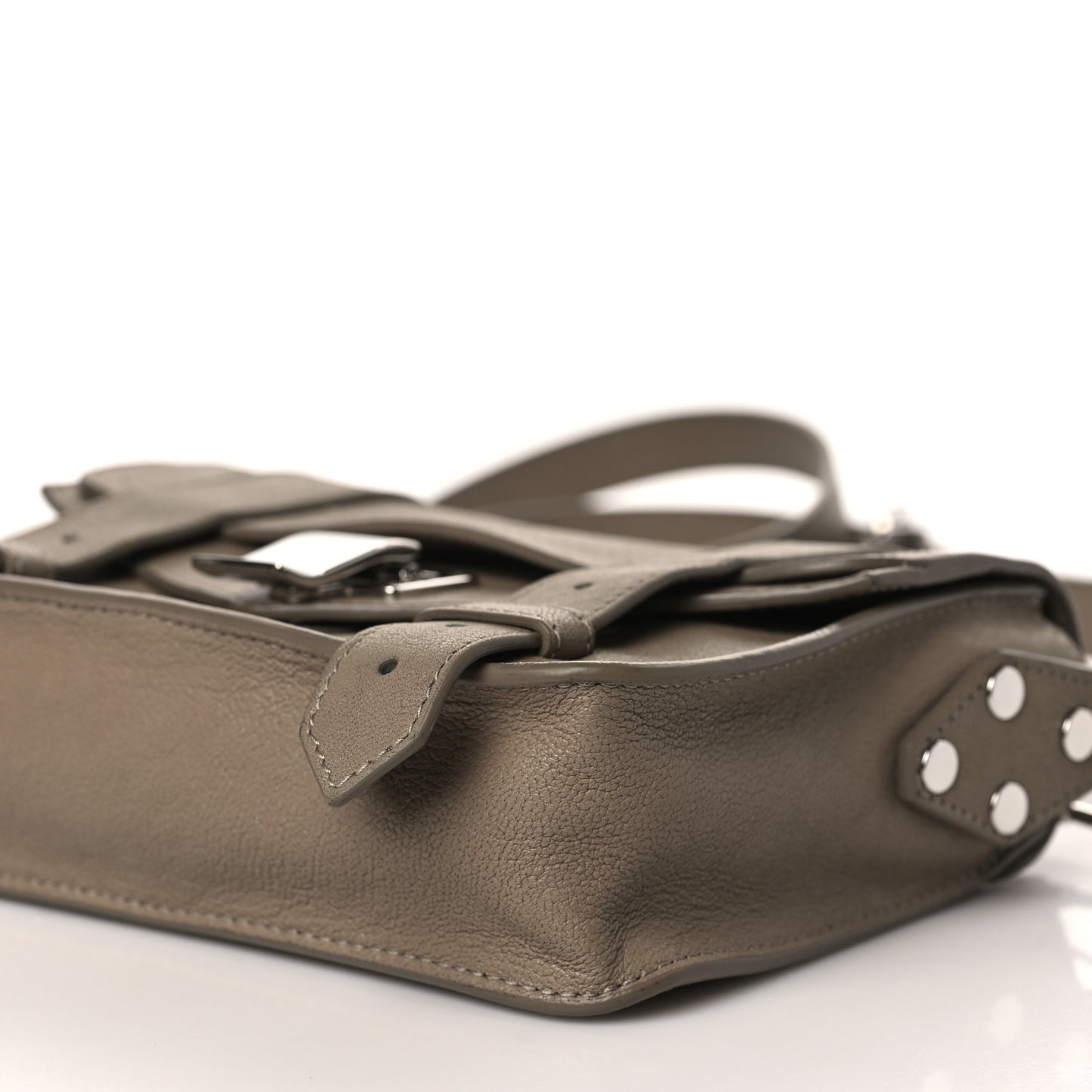 Lambskin PS1 Mini Pouch Messenger Smoke