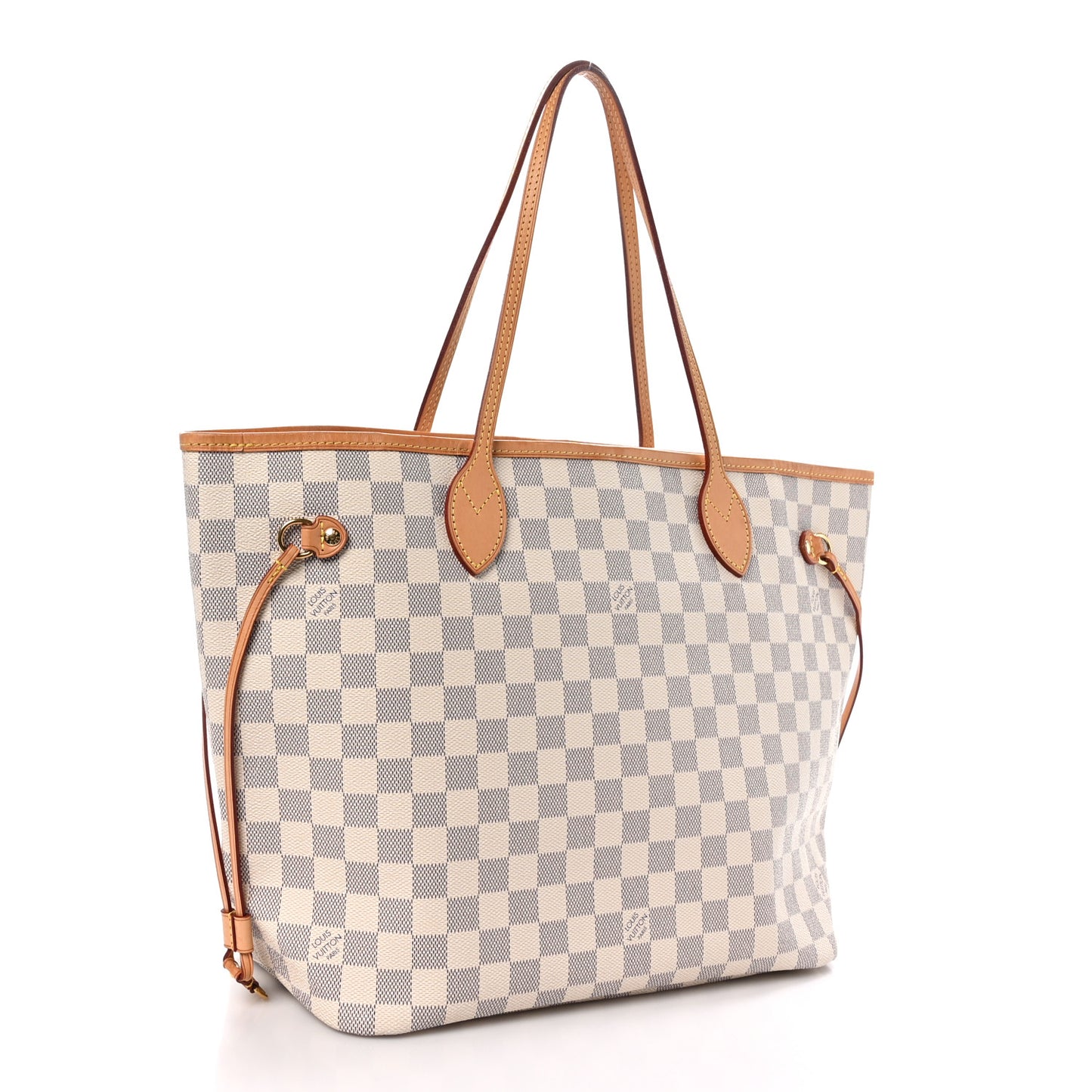Damier Azur Neo Neverfull MM Rose Ballerine