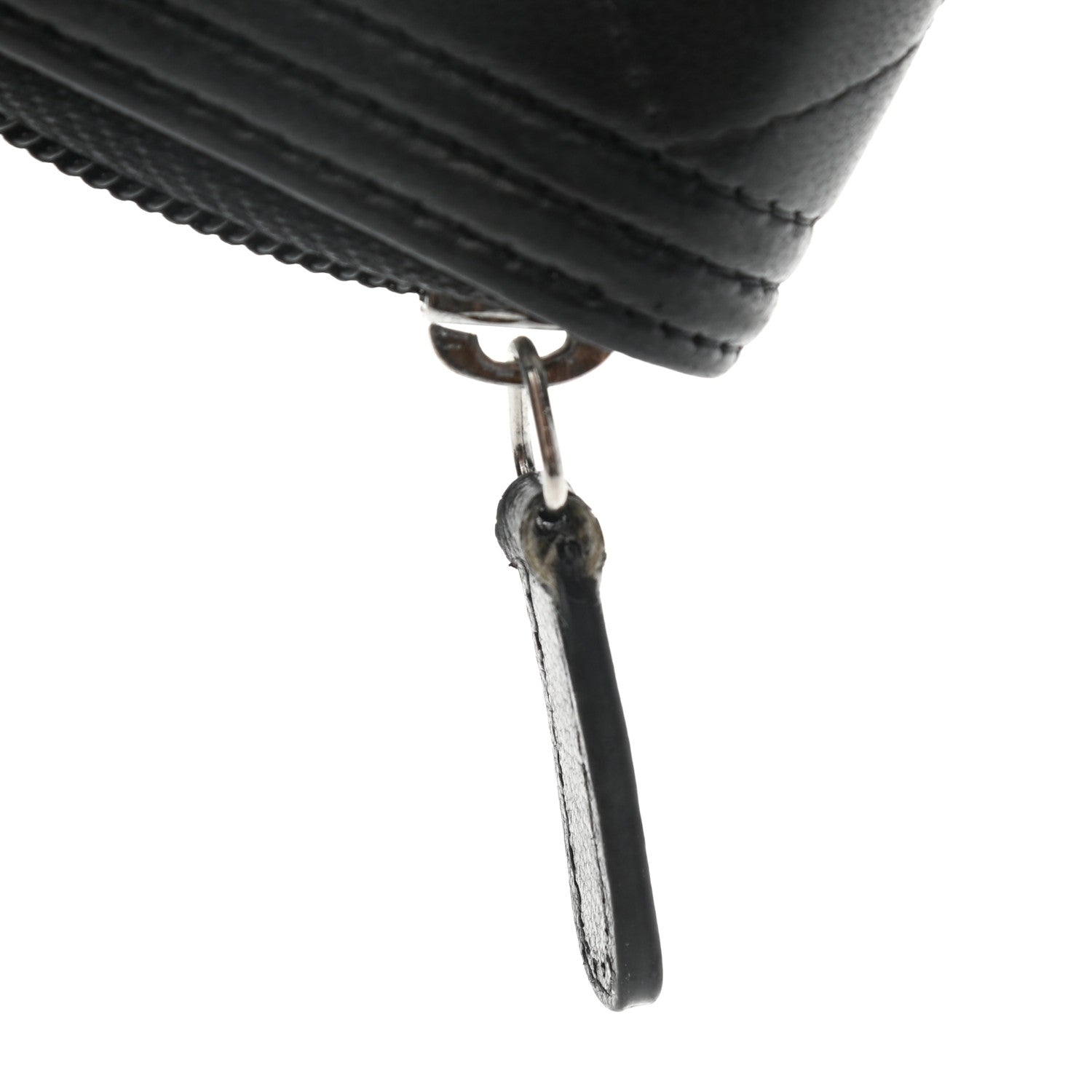 Chanel Lambskin Quilted Zip Around Boy Coin Purse Wallet Black 15 of 15