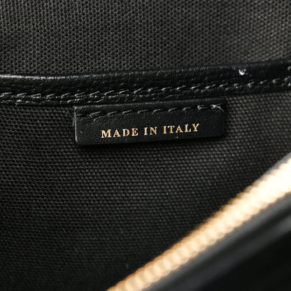 Burberry Grainy Calfskin House Check Medium Banner Tote Black 8 of 17