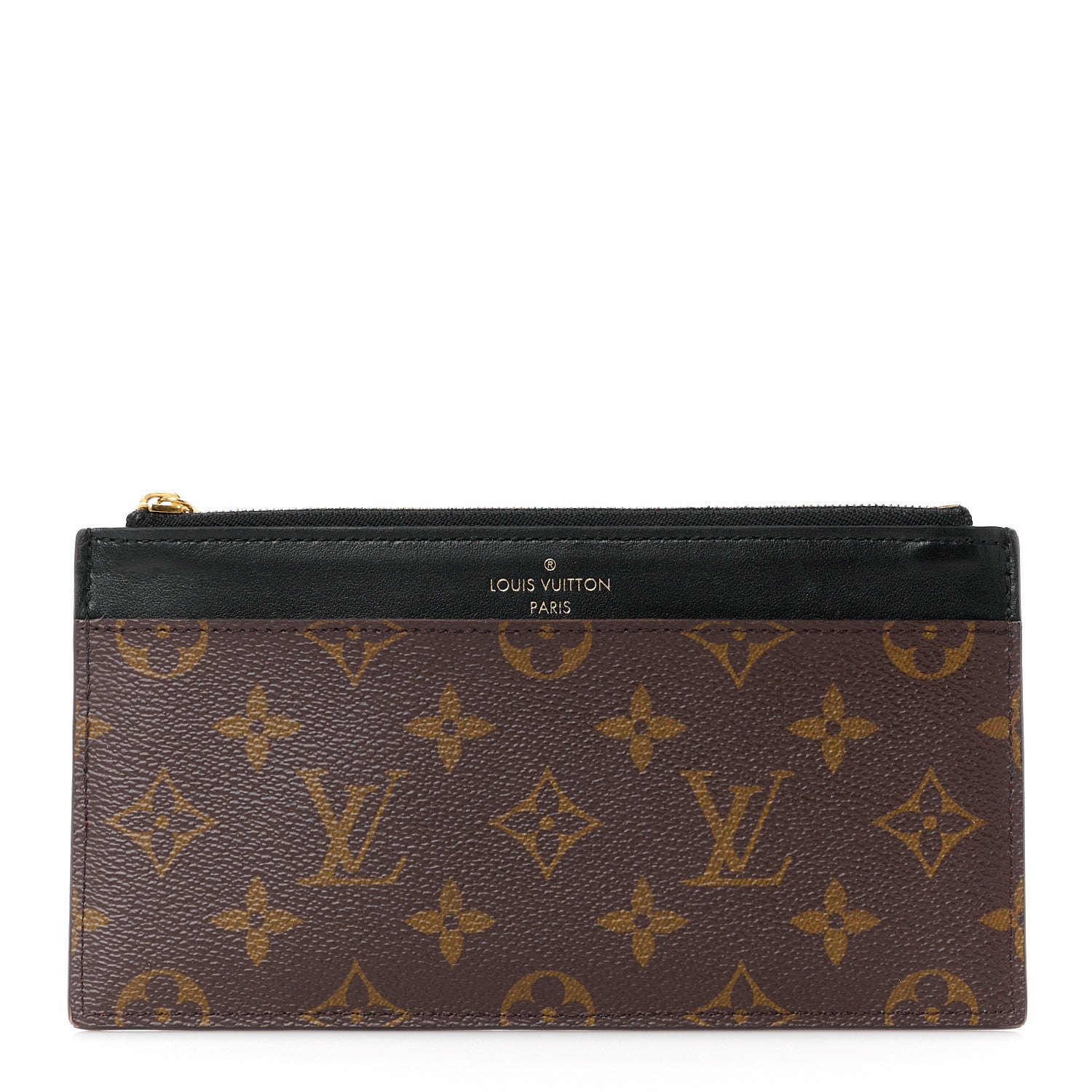 Louis Vuitton Monogram Slim Purse Black 1 of 11