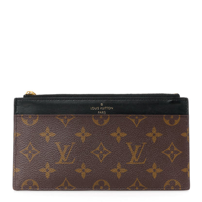 Louis Vuitton Monogram Slim Purse Black 1 of 11