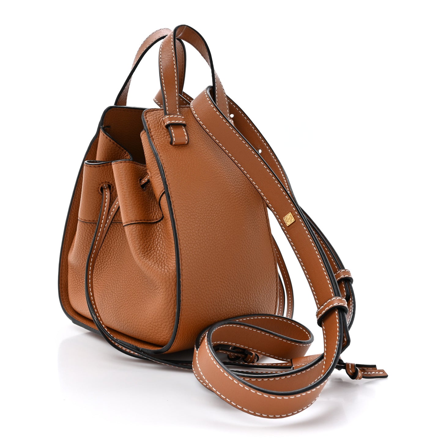 Calfskin Mini Hammock Shoulder Bag Tan