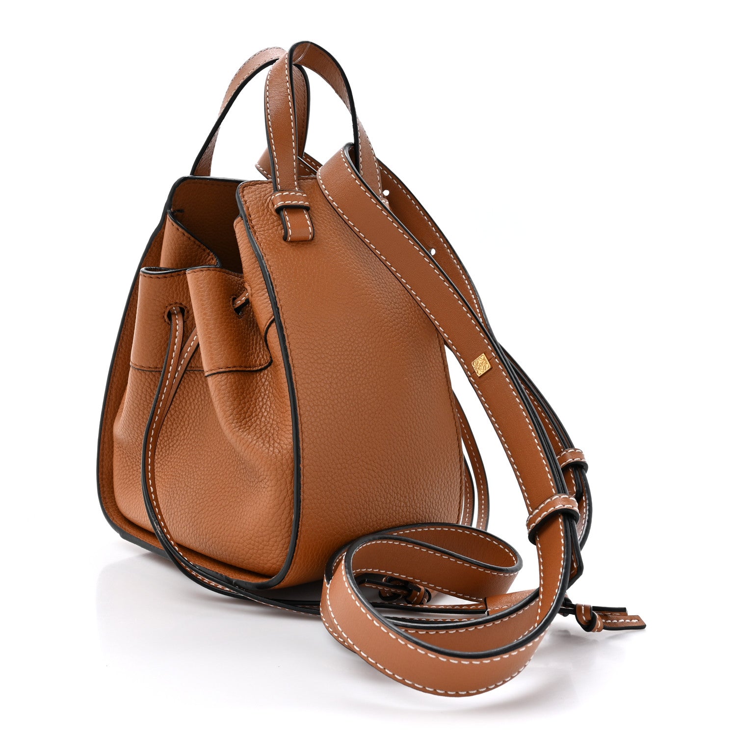 Loewe Calfskin Mini Hammock Shoulder Bag Tan 3 of 12