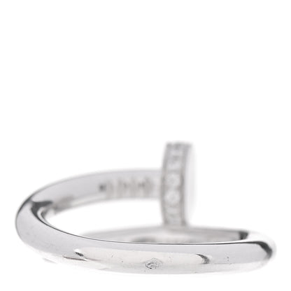 Cartier 18K White Gold Diamond Juste Un Clou Ring 53 6.25 3 of 5