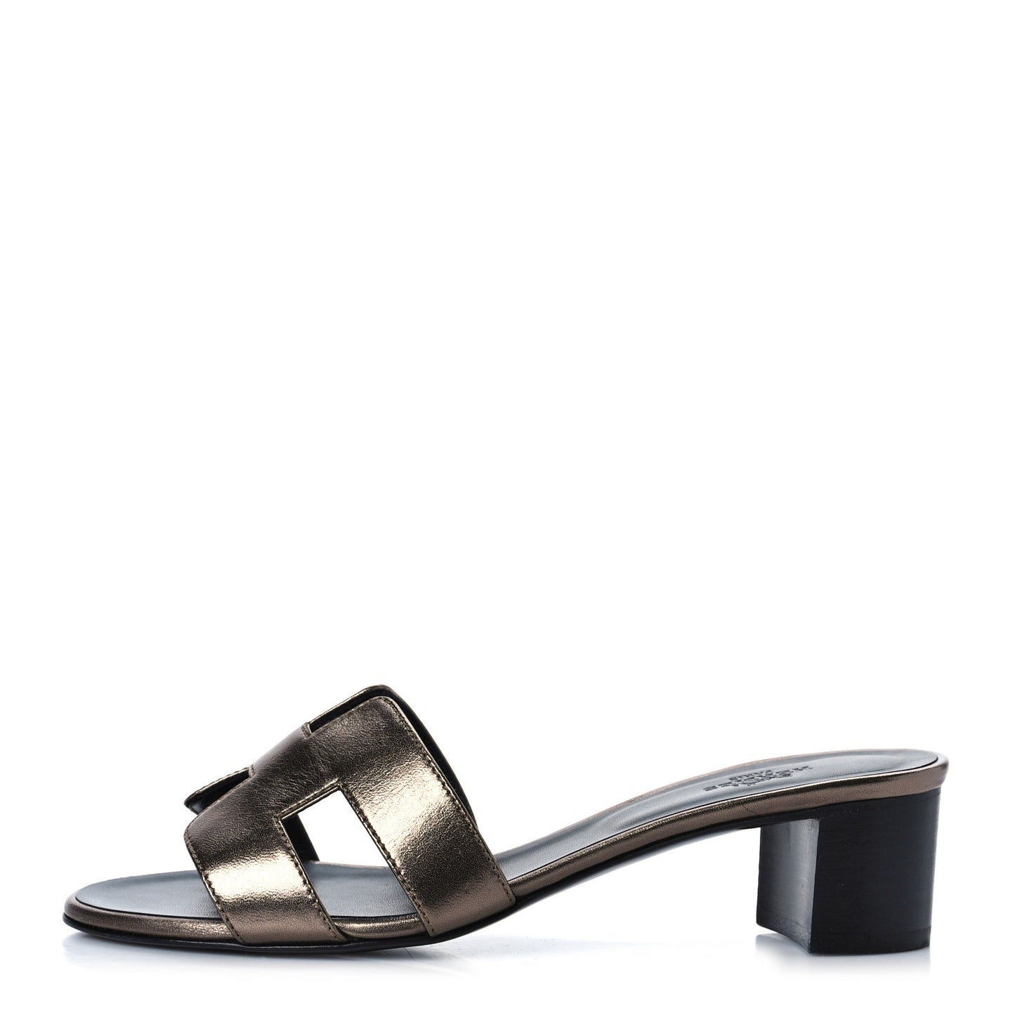Metallic Nappa Oasis Sandals 36 Dore Vieilli