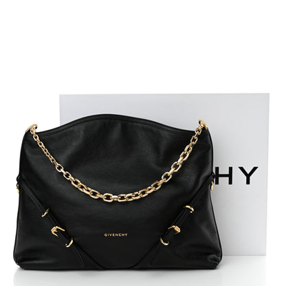 Givenchy Tumbled Calfskin Medium Voyou Bag Black 11 of 11