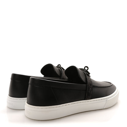 Hermes Calfskin Crocodile Game Slip On Sneakers 40 So Black 5 of 8