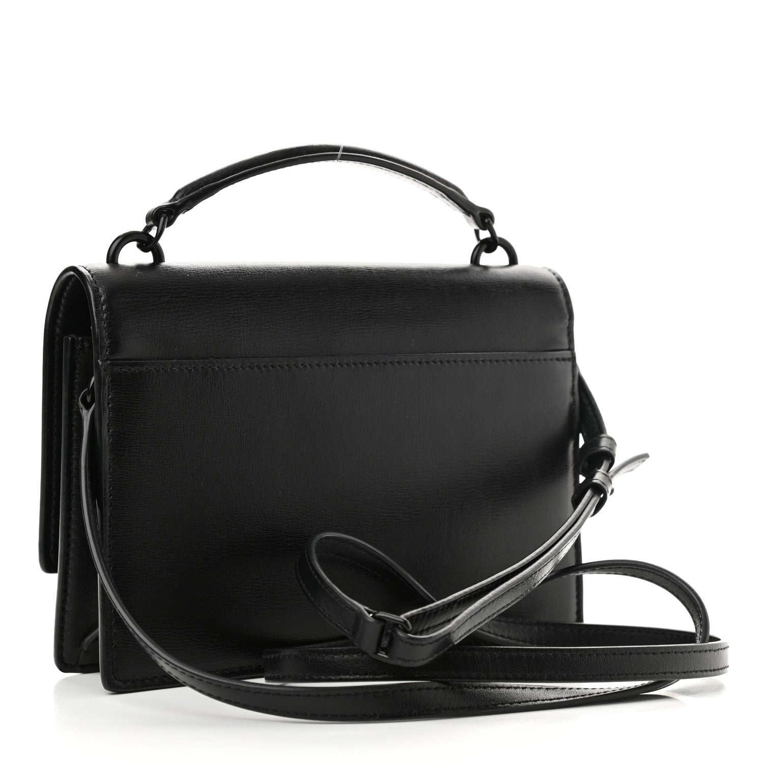 Saint Laurent Calfskin Monogram Sunset Chain Wallet Black 3 of 10