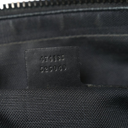 Gucci GG Supreme Monogram Appia Calfskin Web Briefcase Black 7 of 10