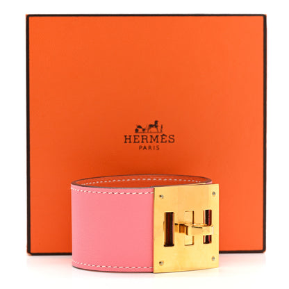 Hermes Swift Kelly Dog Bracelet T3 Rose D'Ete Orange 6 of 6
