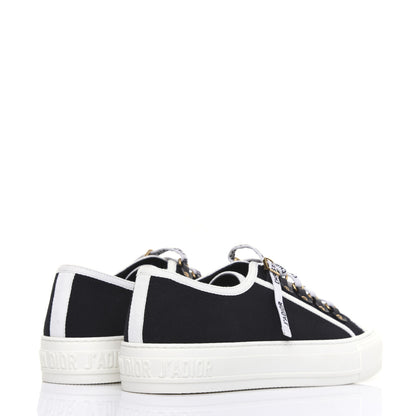 Christian Dior Canvas Walk'N'Dior Low Top Sneakers 38 Black 3 of 11