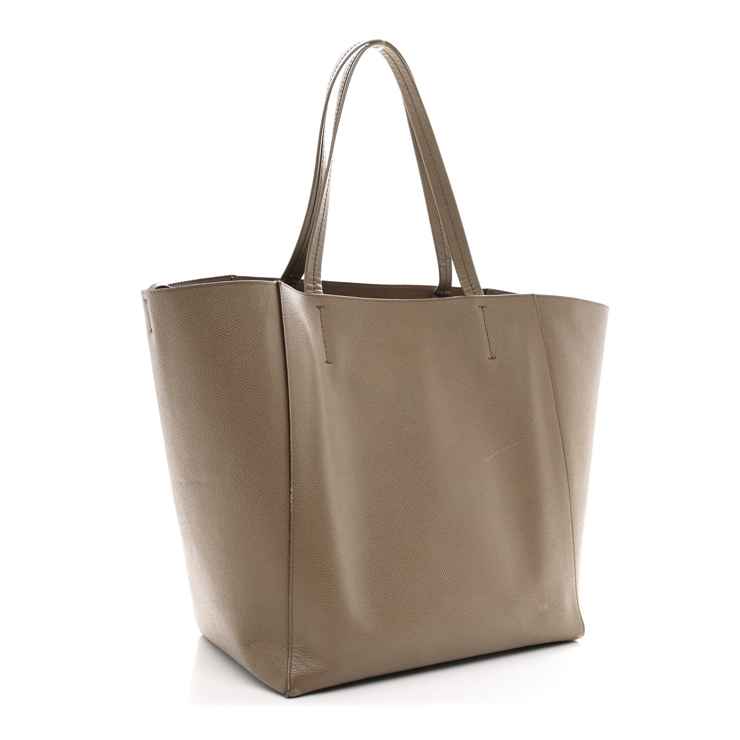 Celine Grained Calfskin Medium Horizontal Cabas Phantom Taupe 3 of 10