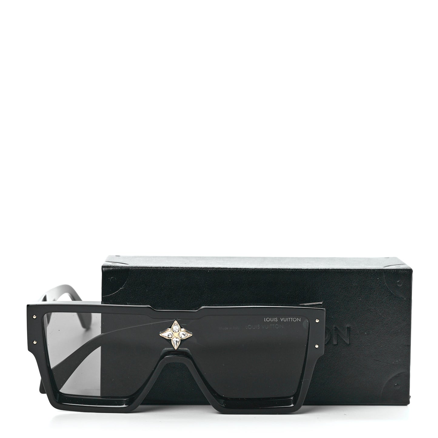Acetate Swarovski Crystal Cyclone Sunglasses Z1547E Black