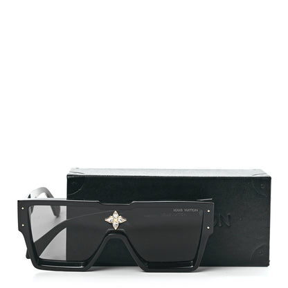 Louis Vuitton Acetate Swarovski Crystal Cyclone Sunglasses Z1547E Black 7 of 7
