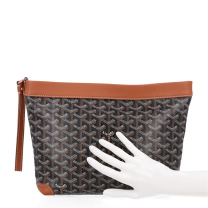 Goyard Goyardine Conti Pouch Black Gold 2 of 9