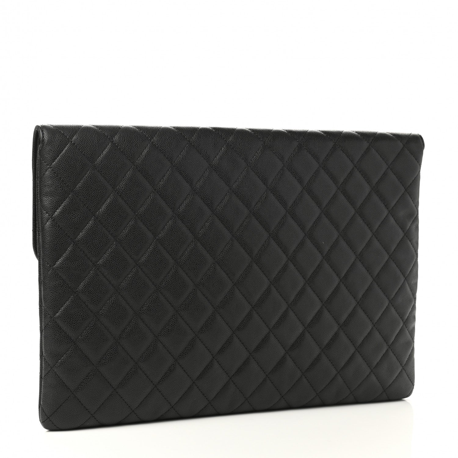 Chanel Caviar Quilted Large Golden Class Pouch Black 3 of 7
