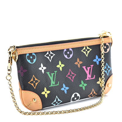 Louis Vuitton Monogram Multicolor Pochette Milla MM Black 3 of 11