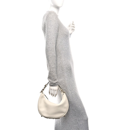 Fendi Vitello Grace Matte Small Fendigraphy Hobo Bag White Ice 2 of 11