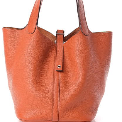 Hermes Taurillon Clemence Picotin Lock 22 MM Terre Battue 8 of 10