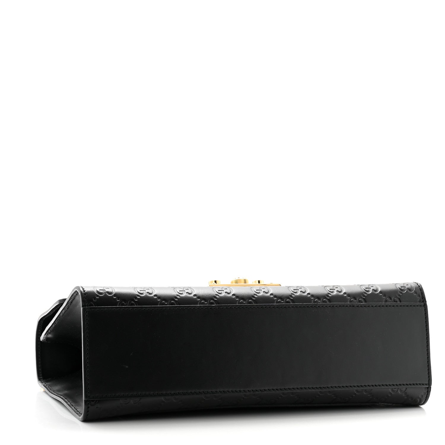 Gucci Guccissima Medium Padlock Shoulder Bag Black 4 of 11