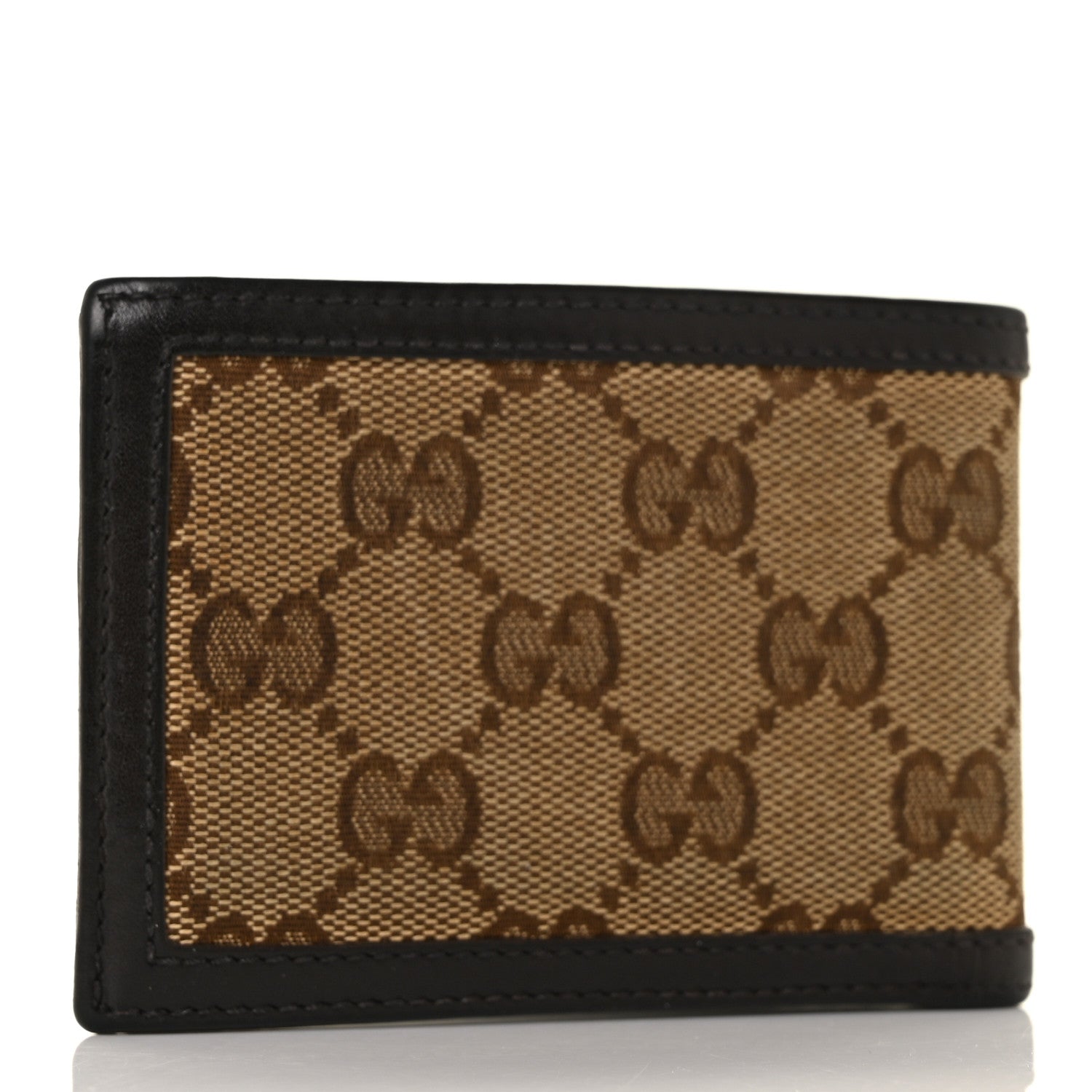 Gucci Monogram Mini Bi-Fold Wallet Brown 3 of 8