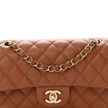 Chanel Caviar Quilted Small Double Flap Light Brown 8 of 12