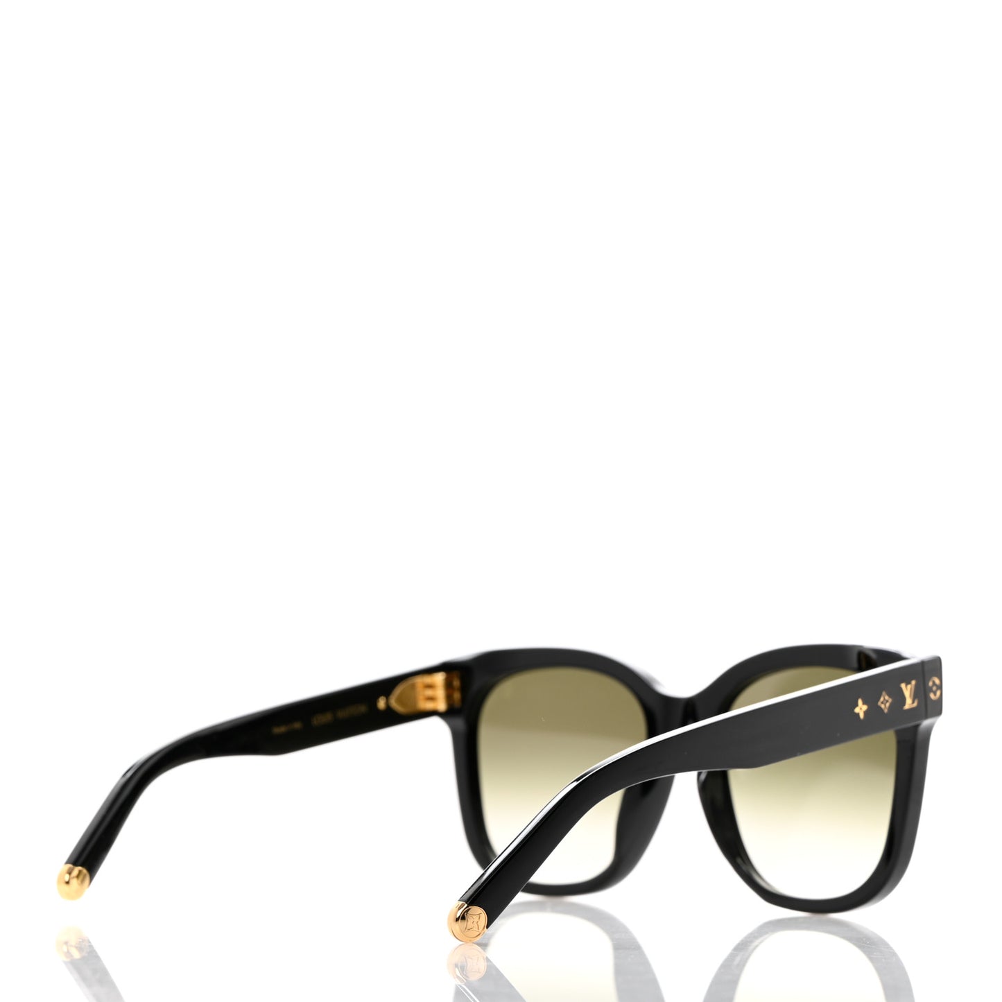 Acetate My Monogram Cat Eye Sunglasses Black