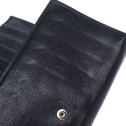 Balenciaga Agneau Giant 12 Silver Hardware Continental Wallet on Strap Black 10 of 10