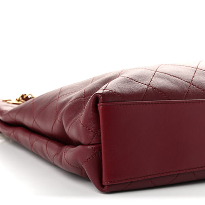 Chanel Lambskin Quilted Eyes On You Large Shopping Bag Burgundy 9 of 10