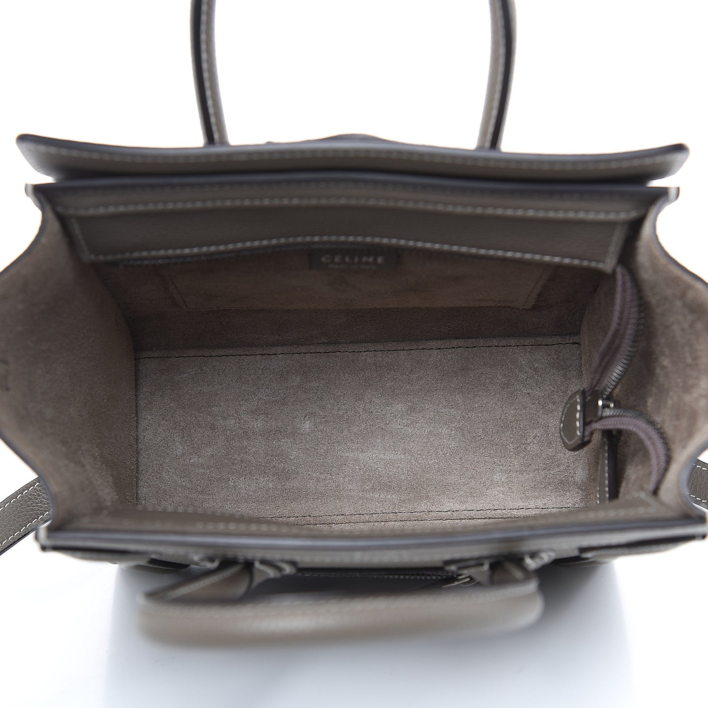 Drummed Calfskin Nano Luggage Souris