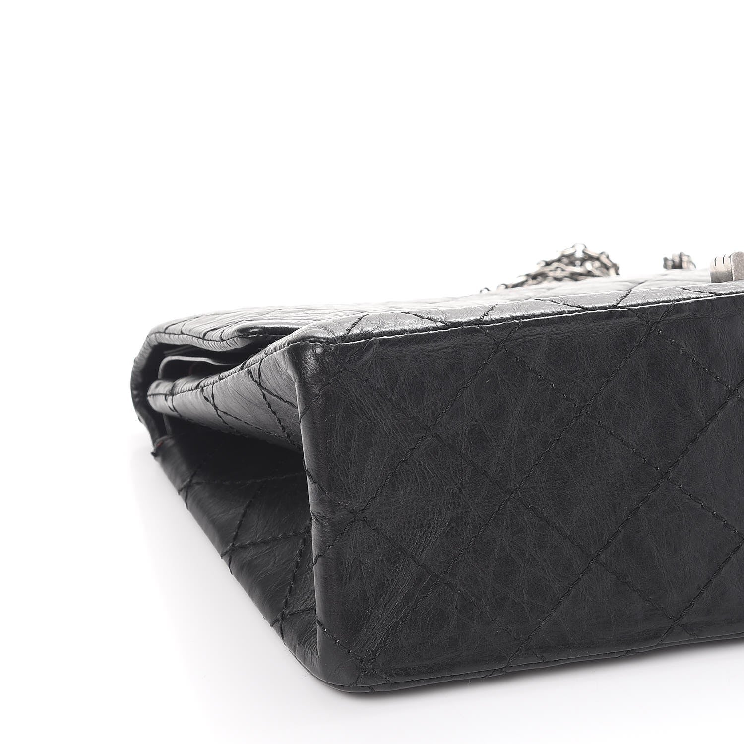 Chanel Aged Calfskin Quilted 2.55 Reissue 226 Flap Black 9 of 13