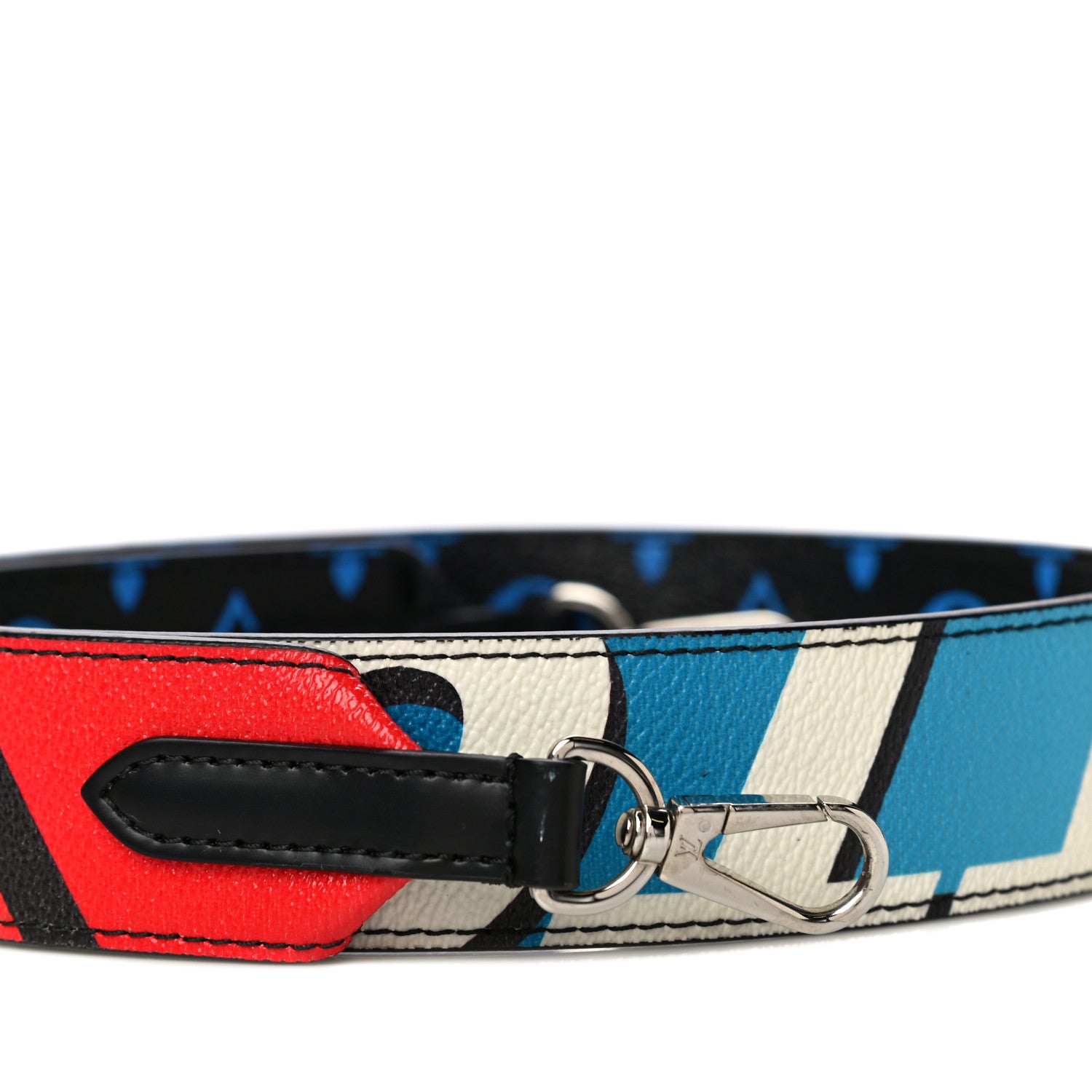 Louis Vuitton Canvas Bandouliere Shoulder Strap Black Bleu Digital 4 of 8