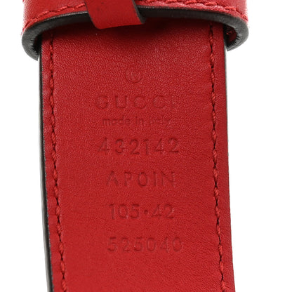 Gucci Moon Calfskin Crystal Dionysus 30mm Belt 105 42 Hibiscus Red 5 of 5