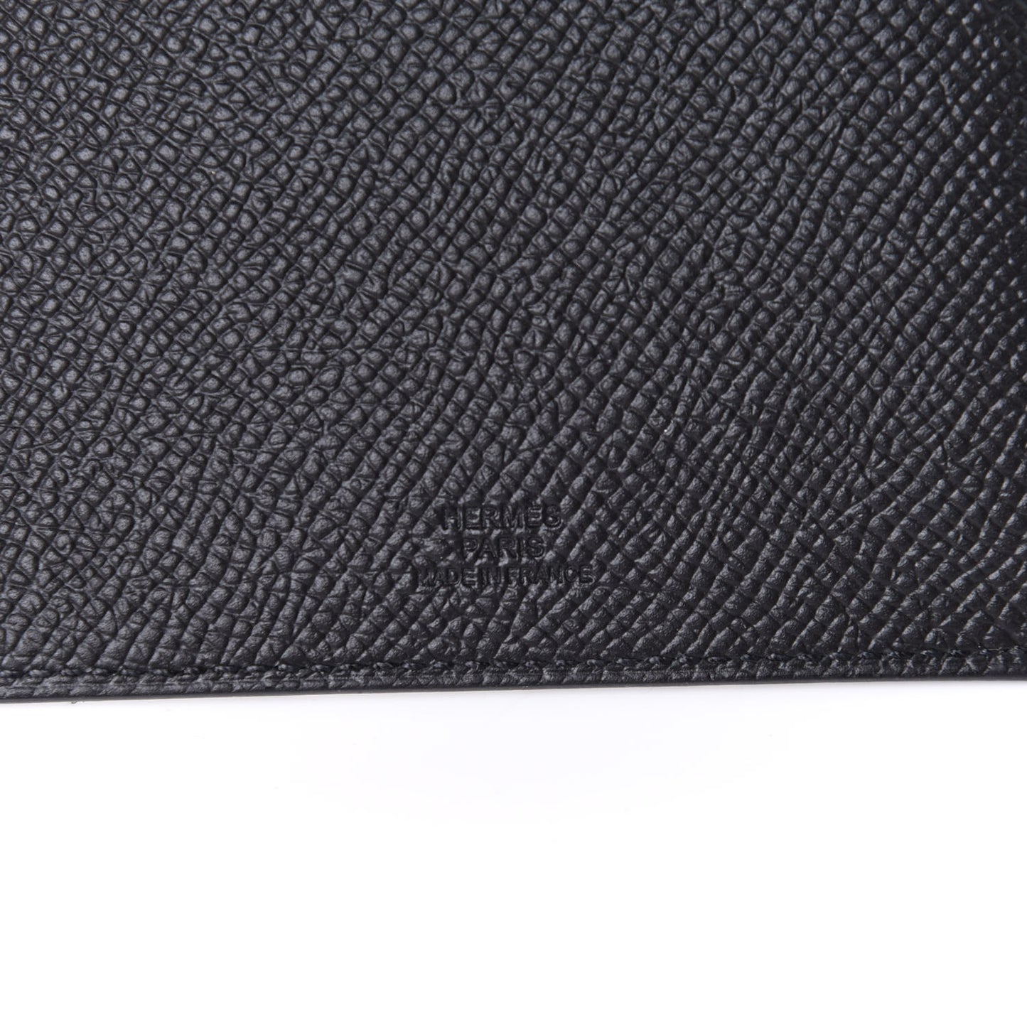 Epsom Tarmac Dot PM Passport Holder Black Gold