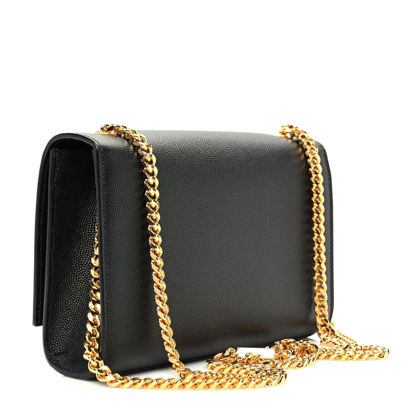 Grain De Poudre Small Classic Monogram Kate Tassel Satchel Black